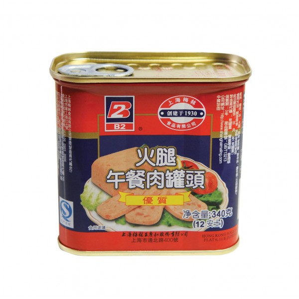 上海梅林B2優質火腿午餐肉340克